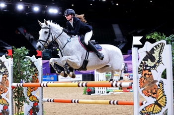 Lucy Gilbertson is crowned NAF Five Star Silver League Champion at Horse of the Year Show
